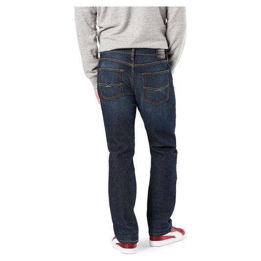 EXPORT LEFTOVER Men's Straight Fit Jeans (MEDIUM BLUE)