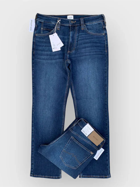 Men's Straight Fit Dark Blue Jean