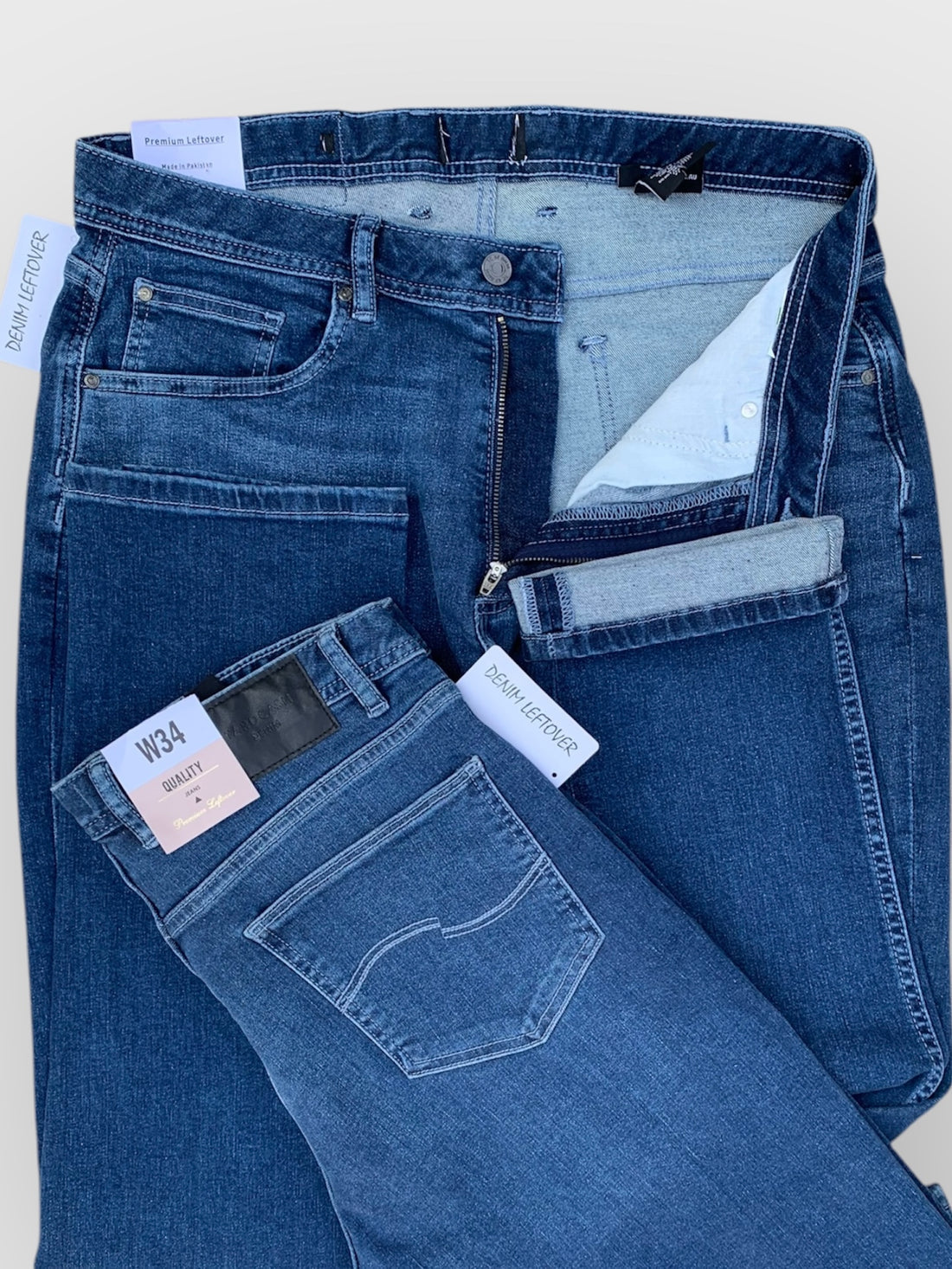 Mid Blue - Extra Stretch – Comfort Fit (Export Quality)