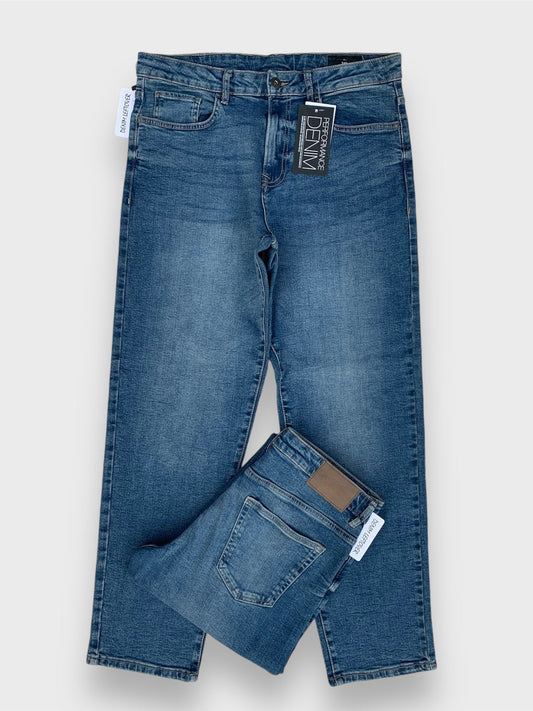 Branded Export Quality | Original Denim Mid-Blue Stretch -Regular Fit Jeans
