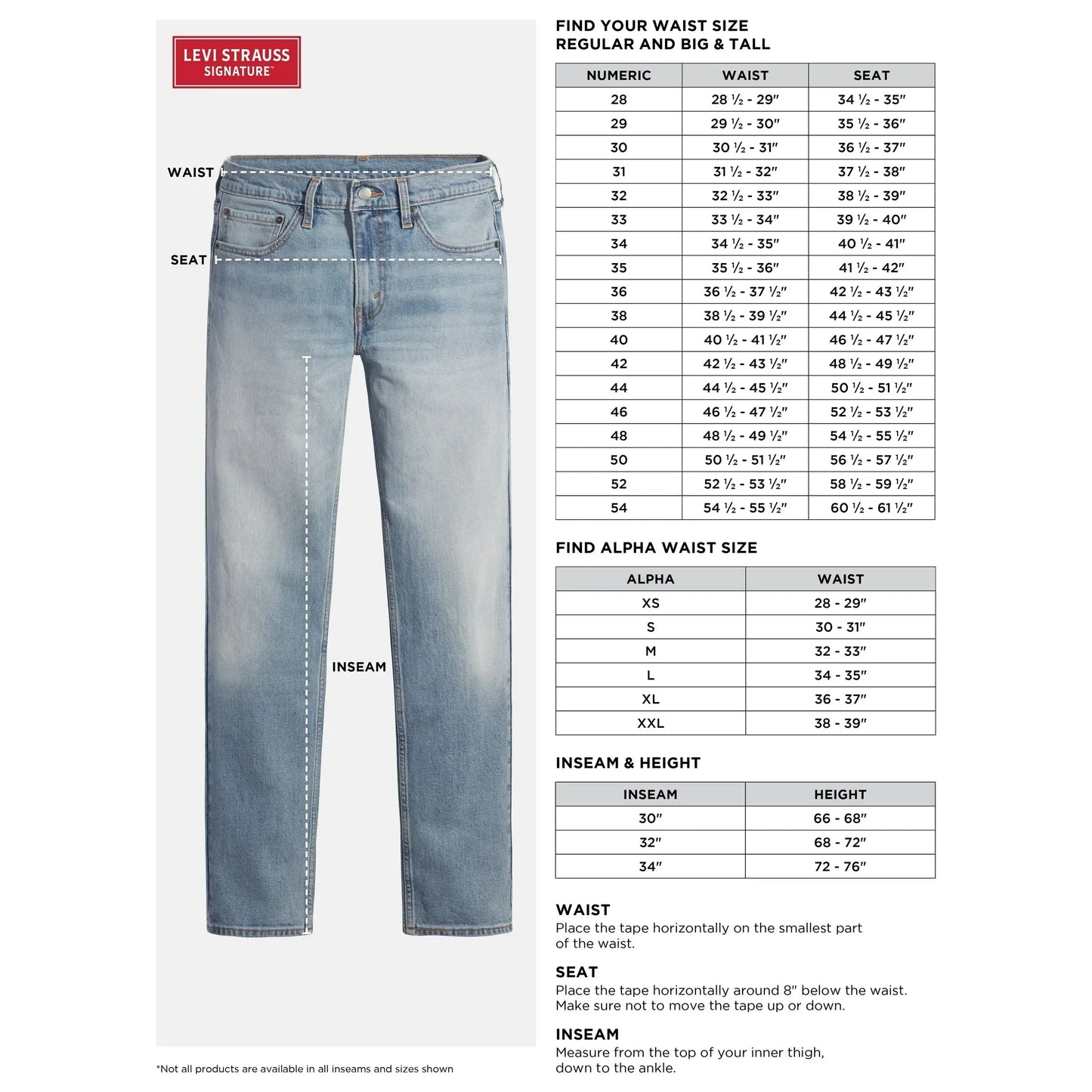 EXPORT LEFTOVER Men's Straight FADED BLUE 1