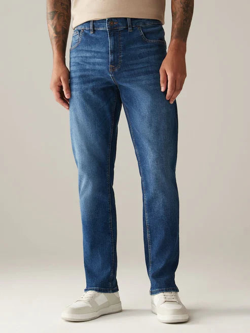 Men's Straight Fit Medium Blue Jean