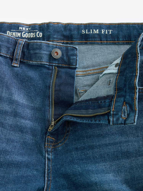 Men's Straight Fit Medium Blue Jean