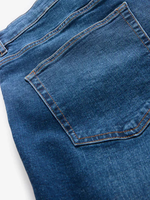 Men's Straight Fit Medium Blue Jean