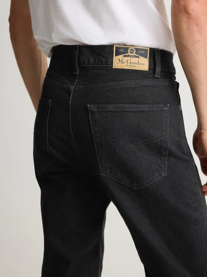 Men's Relaxed Fit Black Jeans