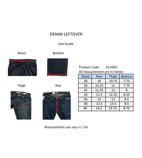 Men's Straight Fit Dark Blue Jean